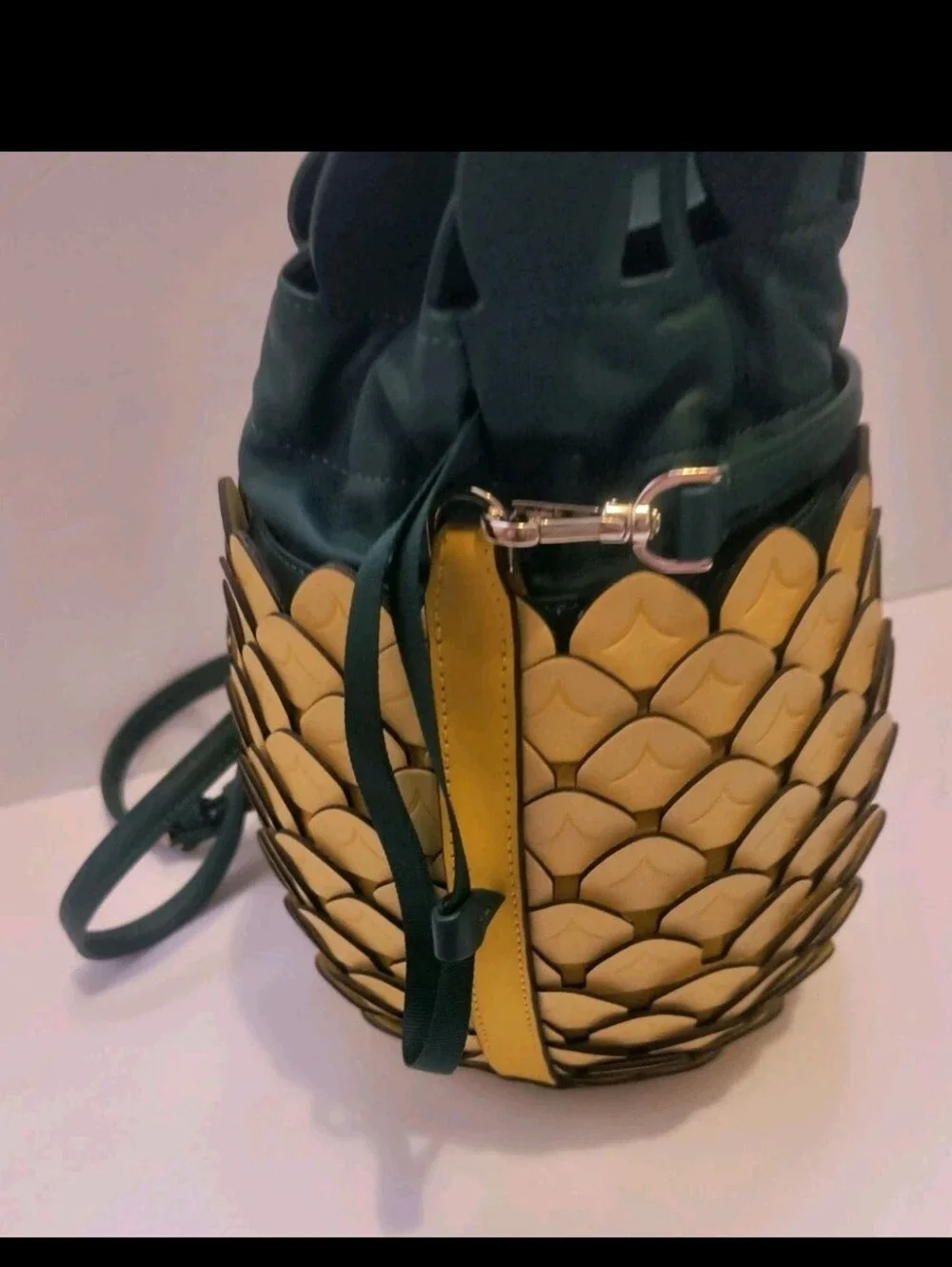 Kate Spade New York Colada 3D Pineapple Novelty Bucket Bag Tropic Crossbody Bag